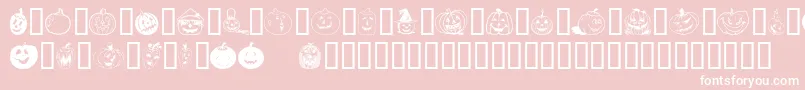 Bumkins Font – White Fonts on Pink Background