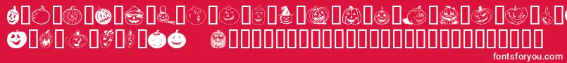 Bumkins Font – White Fonts on Red Background