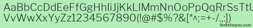 Шрифт LibrefranklinLight – чёрные шрифты на зелёном фоне