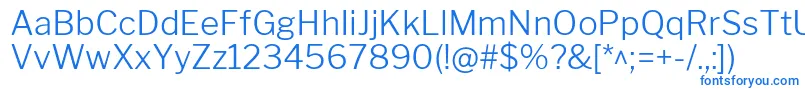 Шрифт LibrefranklinLight – синие шрифты