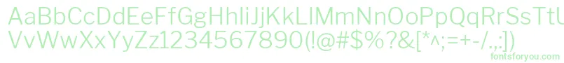 LibrefranklinLight Font – Green Fonts on White Background