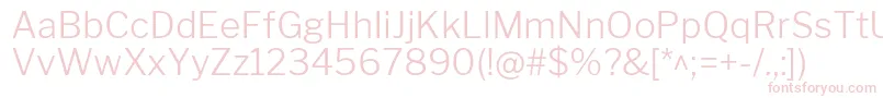 LibrefranklinLight Font – Pink Fonts on White Background