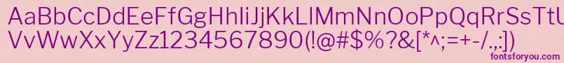 Шрифт LibrefranklinLight – фиолетовые шрифты на розовом фоне