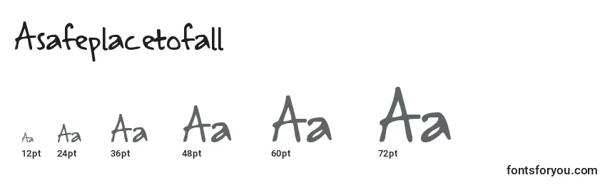 Размеры шрифта Asafeplacetofall
