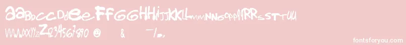 Gorillaz2 Font – White Fonts on Pink Background