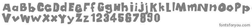 フォントMala – 白い背景に灰色の文字