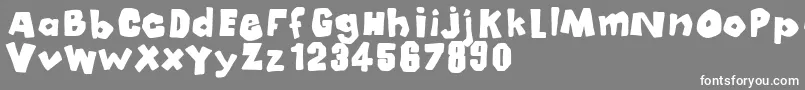 フォントMala – 灰色の背景に白い文字