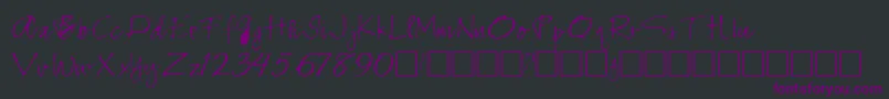 RemstaRegular Font – Purple Fonts on Black Background