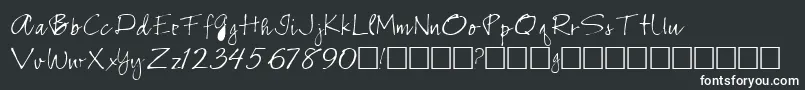 RemstaRegular Font – White Fonts on Black Background