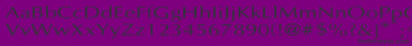 フォントLastunif – 紫の背景に黒い文字