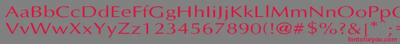 Lastunif Font – Red Fonts on Gray Background