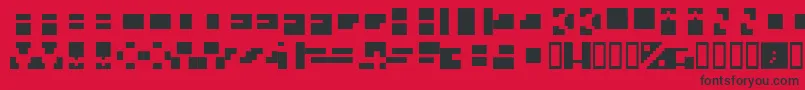 Więcej informacji o czcionce Caracterielle Czcionka Caracterielle – czarne czcionki na czerwonym tle