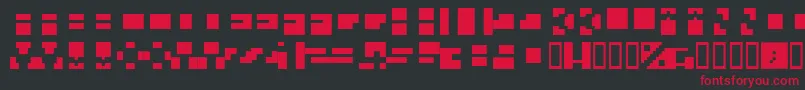 Caracterielle Font – Red Fonts on Black Background