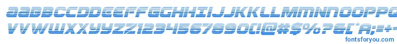 Ozdagradital Font – Blue Fonts on White Background