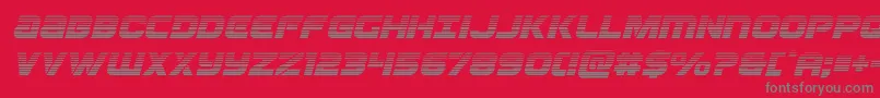 Ozdagradital Font – Gray Fonts on Red Background