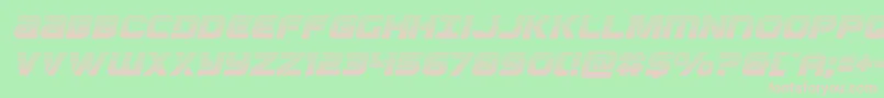 Ozdagradital Font – Pink Fonts on Green Background