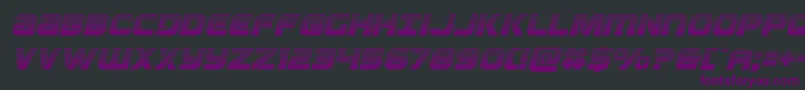 Ozdagradital Font – Purple Fonts on Black Background