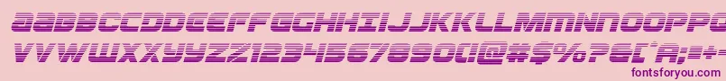 Ozdagradital Font – Purple Fonts on Pink Background