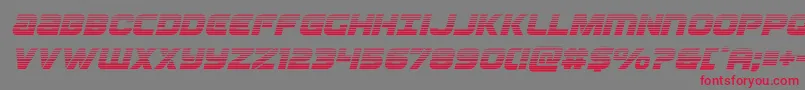 Ozdagradital Font – Red Fonts on Gray Background