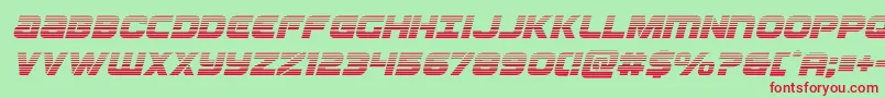 Ozdagradital Font – Red Fonts on Green Background