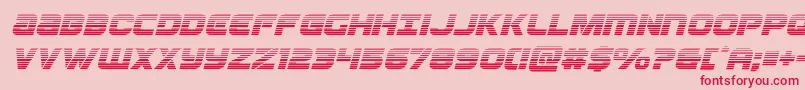 Ozdagradital Font – Red Fonts on Pink Background