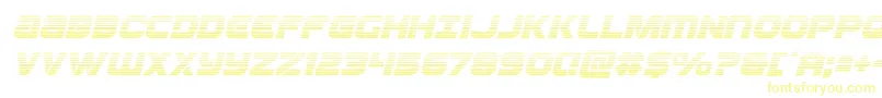 Ozdagradital Font – Yellow Fonts on White Background