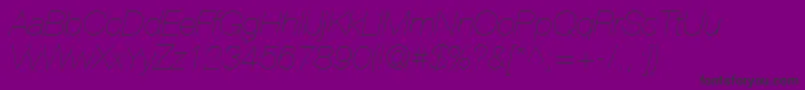 ContextRepriseLightSsiExtraLightItalic Font – Black Fonts on Purple Background