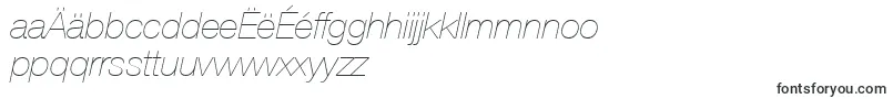 Шрифт ContextRepriseLightSsiExtraLightItalic – македонские шрифты