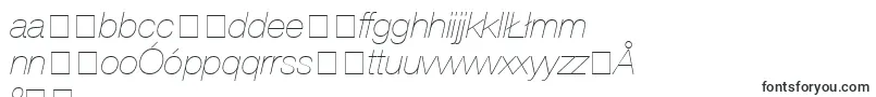 Шрифт ContextRepriseLightSsiExtraLightItalic – польские шрифты