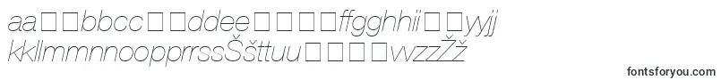 フォントContextRepriseLightSsiExtraLightItalic – リトアニアのフォント