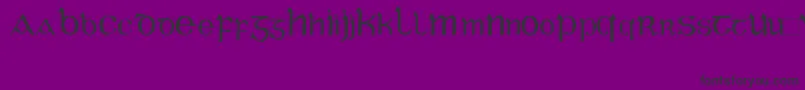 CelticGaeligeRegular Font – Black Fonts on Purple Background