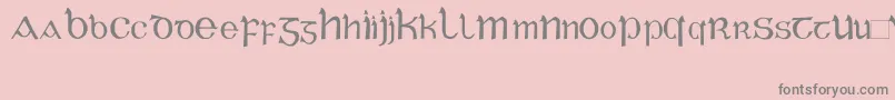 CelticGaeligeRegular Font – Gray Fonts on Pink Background