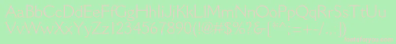 CantoriamtstdLight Font – Pink Fonts on Green Background