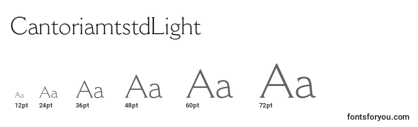 CantoriamtstdLight Font Sizes