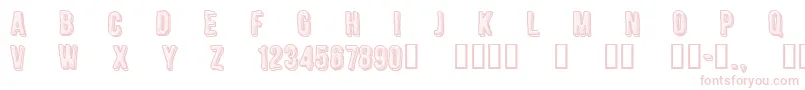 CfengravedRegular Font – Pink Fonts on White Background