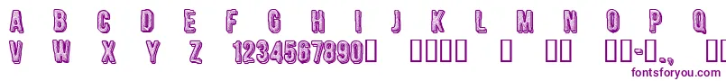 CfengravedRegular Font – Purple Fonts on White Background
