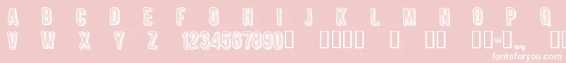 CfengravedRegular Font – White Fonts on Pink Background