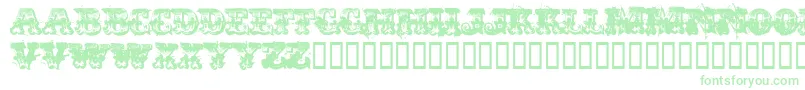 Immoral Font – Green Fonts on White Background