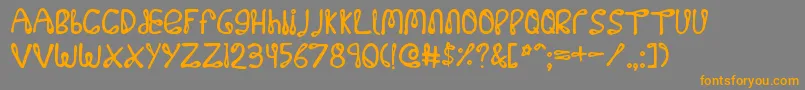 Шрифт 32768 – оранжевые шрифты на сером фоне