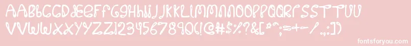 Weitere Informationen zur 32768-Schriftart 32768-Schriftart – Weiße Schriften auf rosa Hintergrund