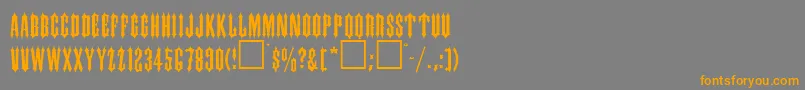 Lisätietoja IngramRegular-fontista IngramRegular-fontti – oranssit fontit harmaalla taustalla