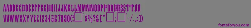 IngramRegular Font – Purple Fonts on Gray Background