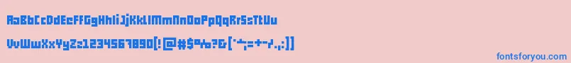Lisätietoja Pxll-fontista Pxll-fontti – siniset fontit vaaleanpunaisella taustalla