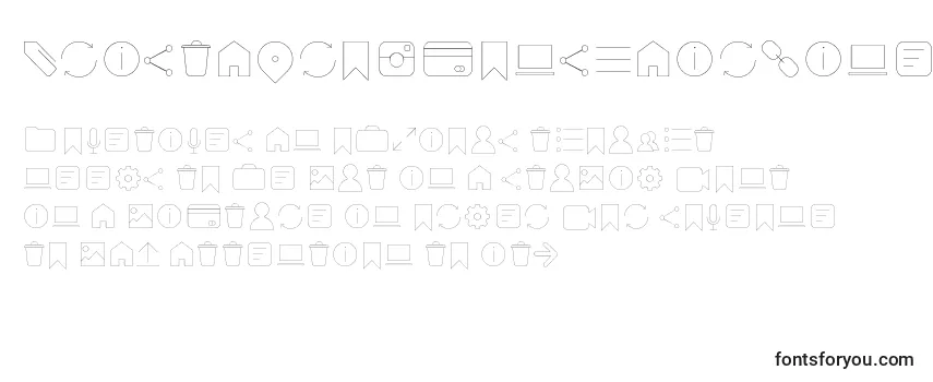 AristaProIconsHairlineTrial Font