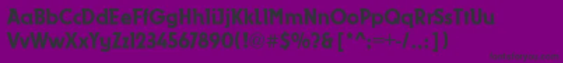 Dynamo Font – Black Fonts on Purple Background