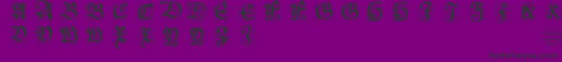 Weitere Informationen zur Hansschoenscapsingrid-Schriftart Hansschoenscapsingrid-Schriftart – Schwarze Schriften auf violettem Hintergrund
