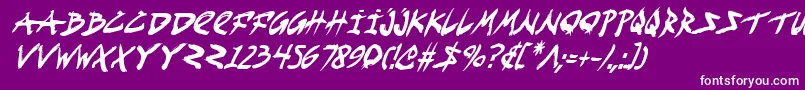 Fightkidci Font – White Fonts on Purple Background