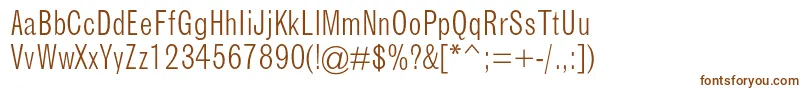 More about GrotesquemtstdLightcond Font GrotesquemtstdLightcond Font – Brown Fonts on White Background