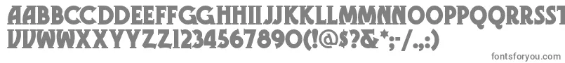 Gramn-fontti – harmaat kirjasimet valkoisella taustalla
