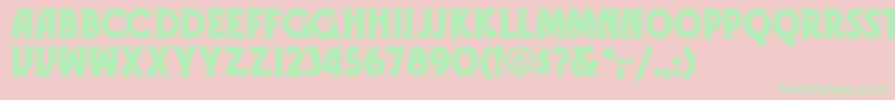 Gramn Font – Green Fonts on Pink Background